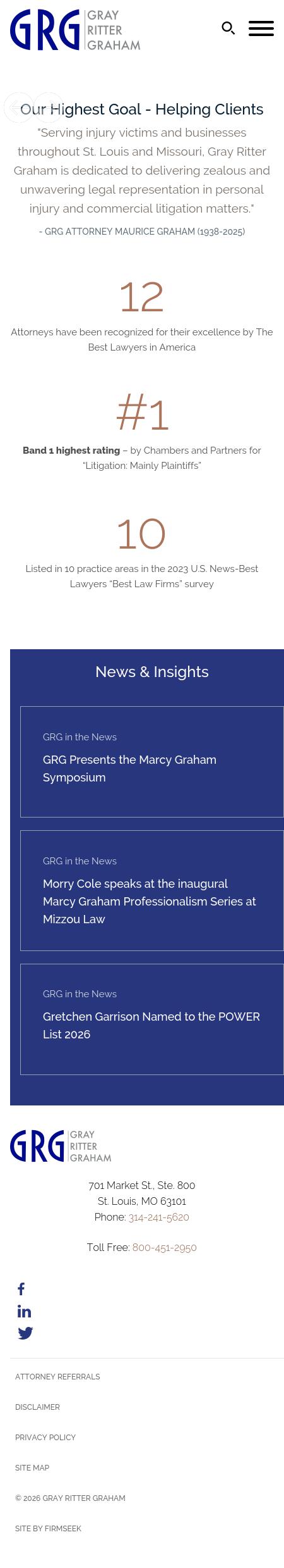 Gray, Ritter & Graham, P.C. - St. Louis MO Lawyers