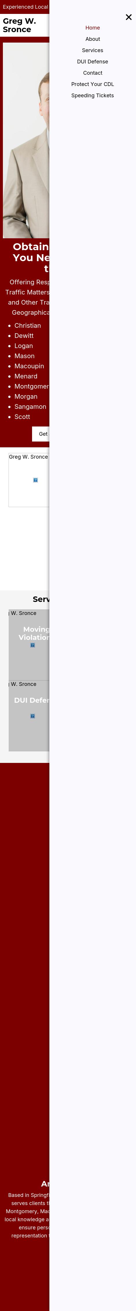 Gregory W. Sronce Law Office - Springfield IL Lawyers