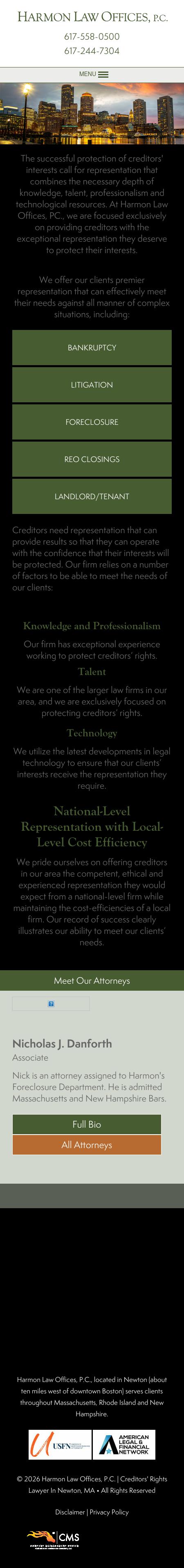 Harmon Law Offices, P.C. - Newton MA Lawyers