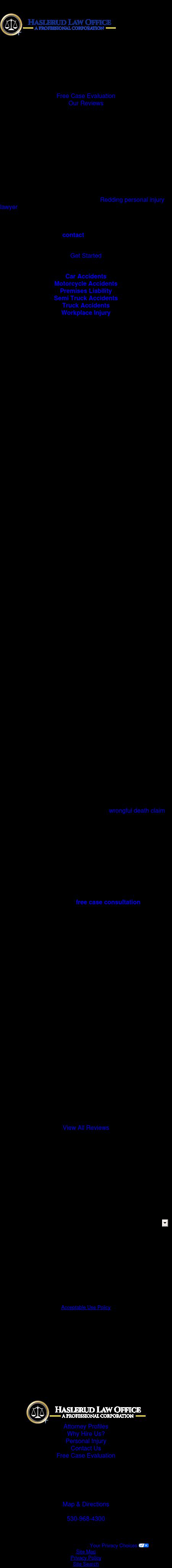 Haslerud Law Office, A Professional Corporation - Redding CA Lawyers