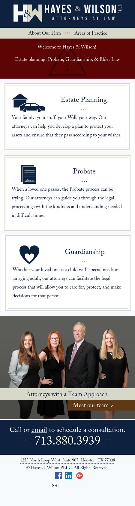 Hayes & Wilson, PLLC - Houston TX Lawyers