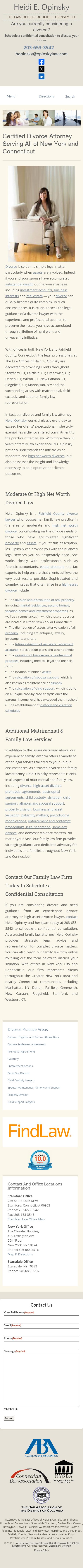 Heidi E. Opinsky at Jones Morrison, LLP - Stamford CT Lawyers