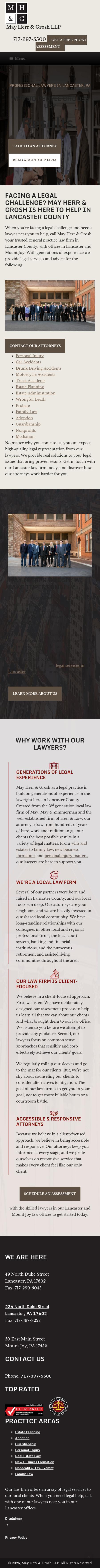 May Herr & Grosh - Lancaster PA Lawyers