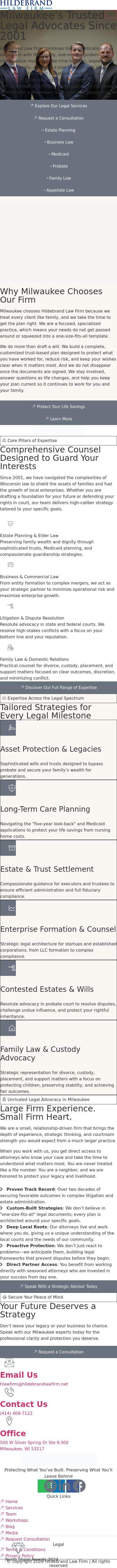 Hildebrand Law Firm, LLC - Milwaukee WI Lawyers