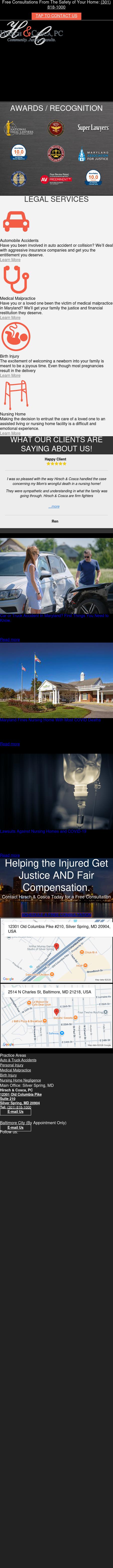 Hirsch & Cosca, PC - Silver Spring MD Lawyers