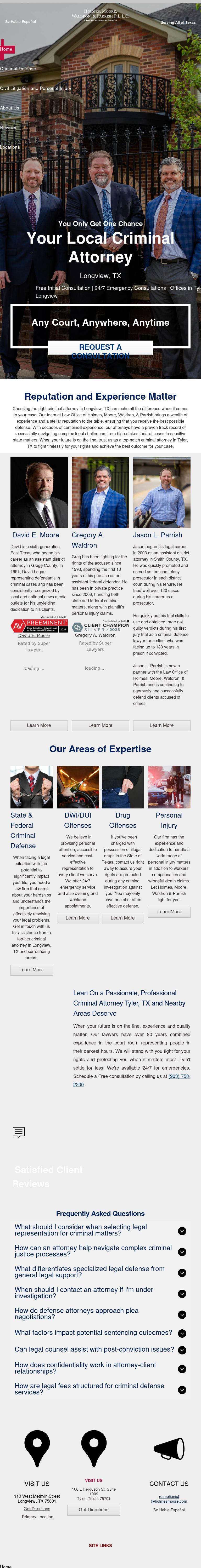 Holmes and Moore - Longview TX Lawyers