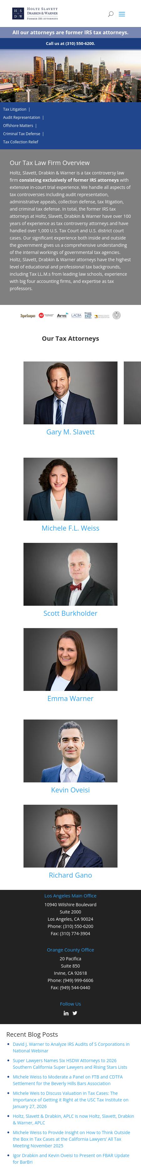 Holtz, Slavett & Drabkin, A Professional Law Corporation - Beverly Hills CA Lawyers