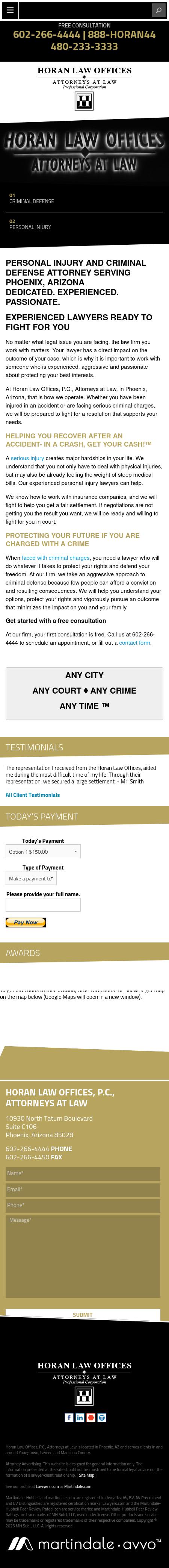 Horan Law Offices PC - Phoenix AZ Lawyers