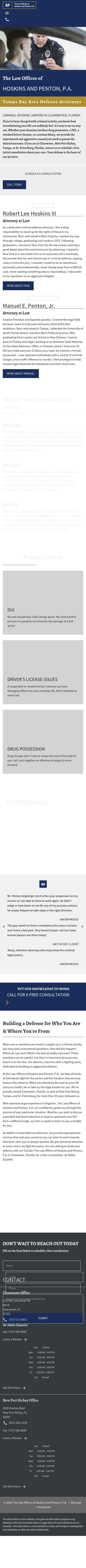 Hoskins & Penton, P.A. - Clearwater FL Lawyers