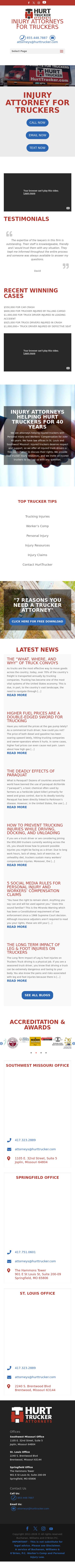 Hurt Trucker Attorneys - St. Louis MO Lawyers