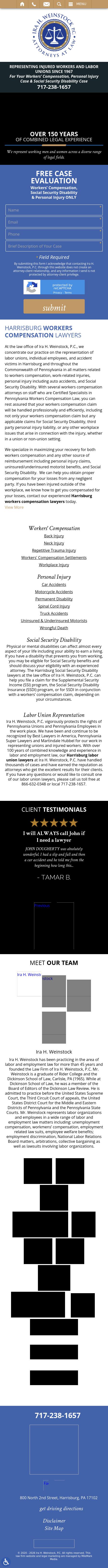Ira H. Weinstock, P.C. - Harrisburg PA Lawyers