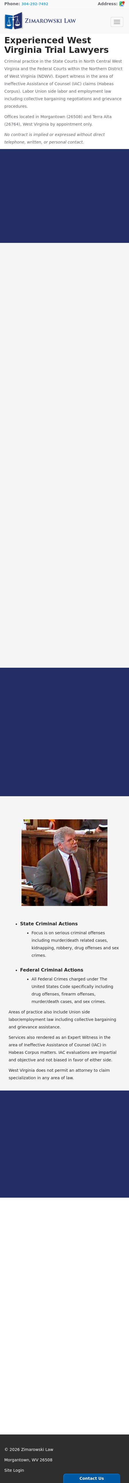 James B. Zimarowski Law Offices - Morgantown WV Lawyers