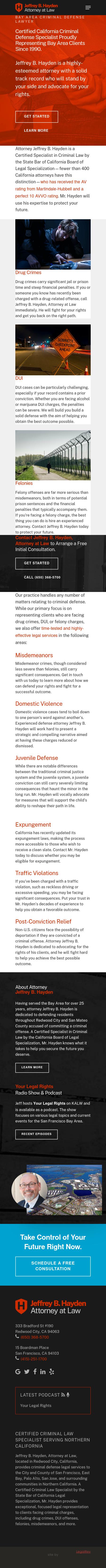 Jeffrey B. Hayden, Attorney at Law - Redwood City CA Lawyers