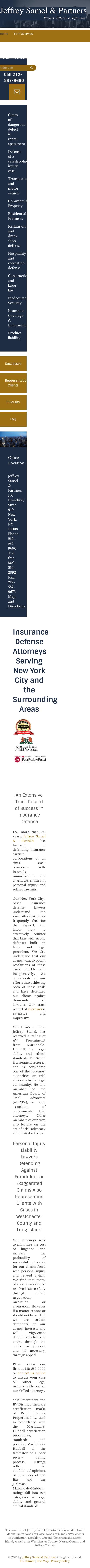 Jeffrey Samel & Partners - New York NY Lawyers