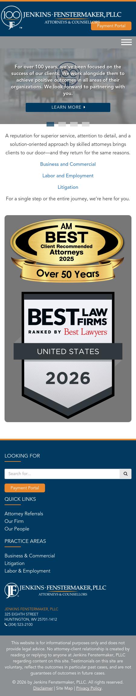 Jenkins Fenstermaker, PLLC - Huntington WV Lawyers