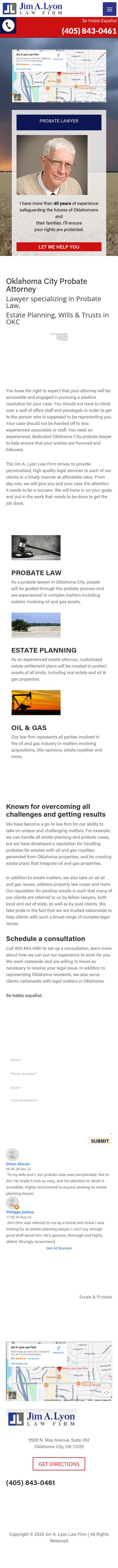 Jim A. Lyon Law Firm - Oklahoma City OK Lawyers