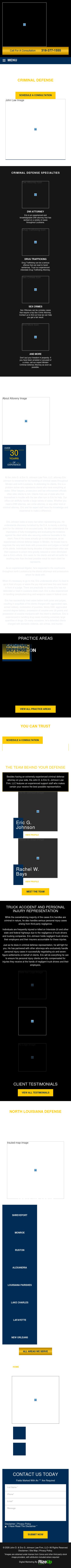 John D. & Eric G. Johnson Law Firm, LLC - Minden LA Lawyers