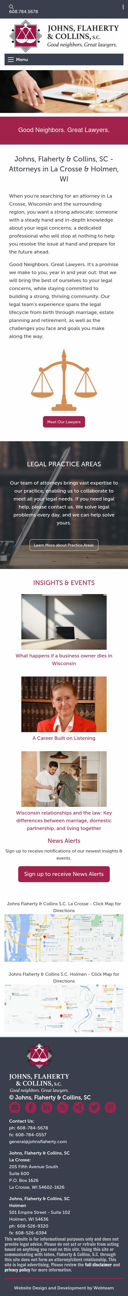 Johns, Flaherty & Collins, SC - La Crosse WI Lawyers