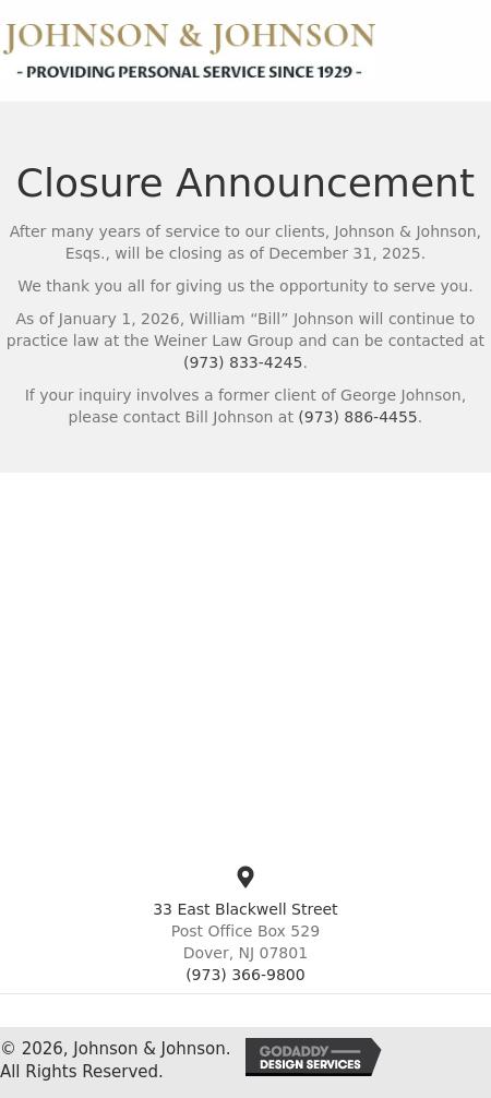 Johnson & Johnson - Morristown NJ Lawyers