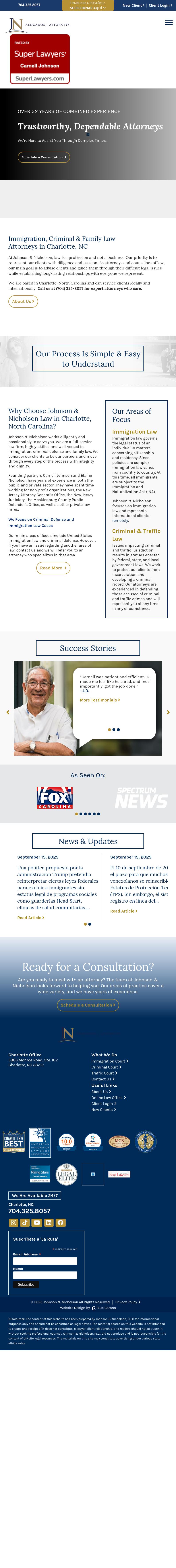 Johnson & Nicholson, PLLC - Charlotte NC Lawyers