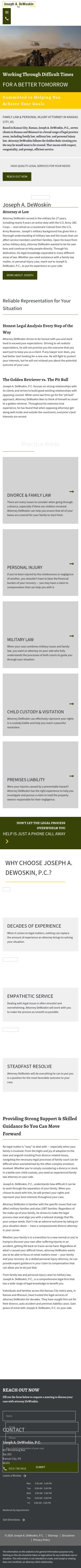 Joseph A. DeWoskin, PC, - Kansas City KS Lawyers