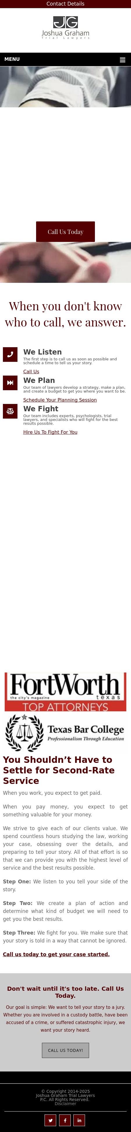Joshua Graham & Associates, PLLC. - Fort Worth TX Lawyers