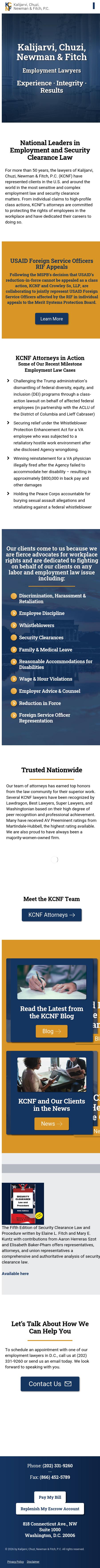 Kalijarvi, Chuzi, Newman & Fitch, P.C. - Washington DC Lawyers