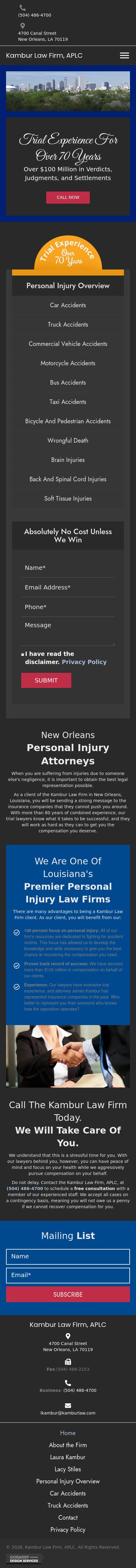 Kambur Law Firm APLC - New Orleans LA Lawyers