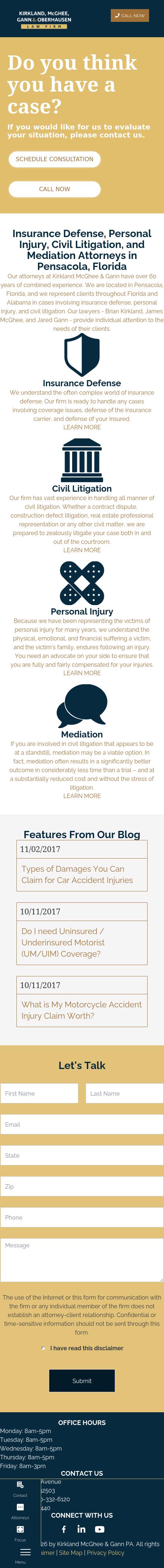 Kirkland & McGhee - Pensacola FL Lawyers