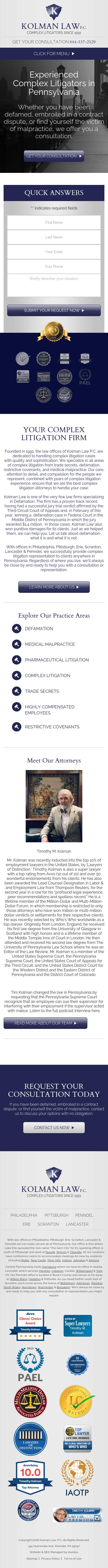 Kolman Ely, P. C. - Philadelphia PA Lawyers