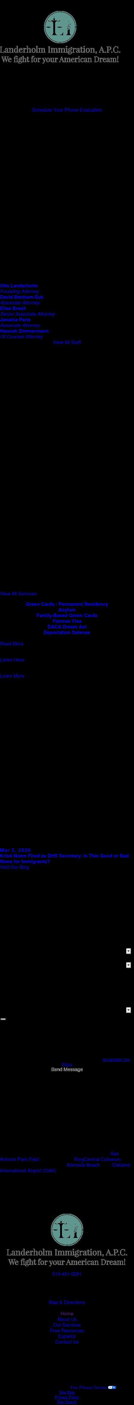 Landerholm Immigration, A.P.C. - Oakland CA Lawyers