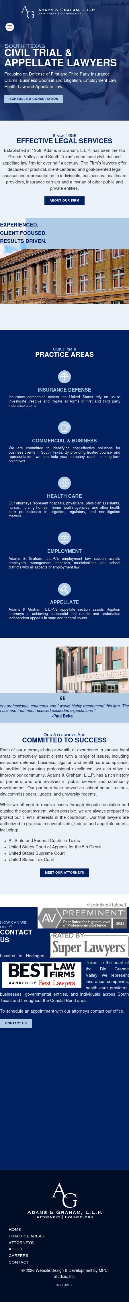 Law Office of Adams & Graham, L.L.P. - Harlingen TX Lawyers