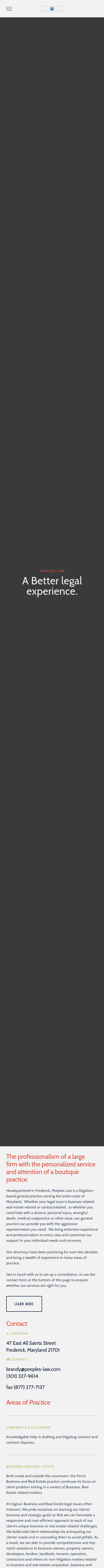 Law Office of Brandy A. Peeples, P.C. - Frederick MD Lawyers