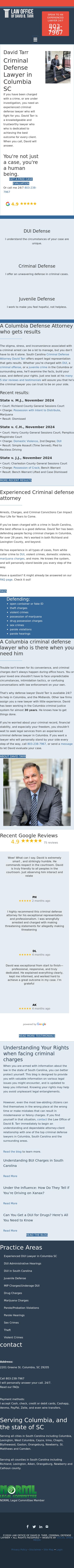 Law Office of David B. Tarr, L.L.C. - Columbia SC Lawyers