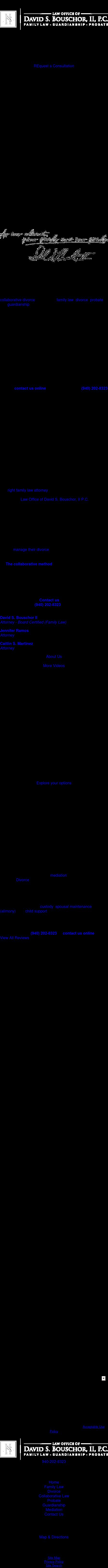 Law Office of David S. Bouschor, II, P.C. - Denton TX Lawyers