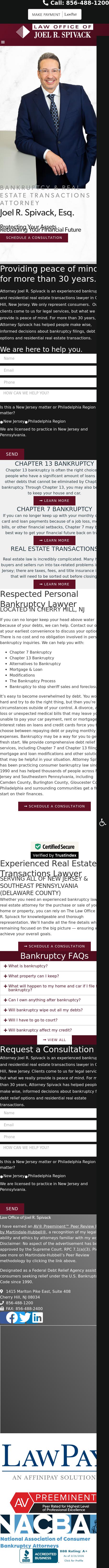 Law Office of Joel R. Spivack - Cherry Hill NJ Lawyers