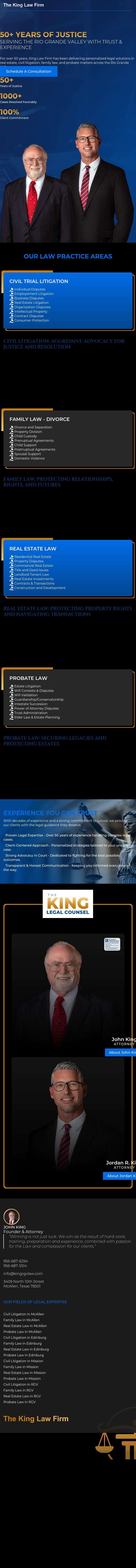 Law Office of John King - McAllen TX Lawyers