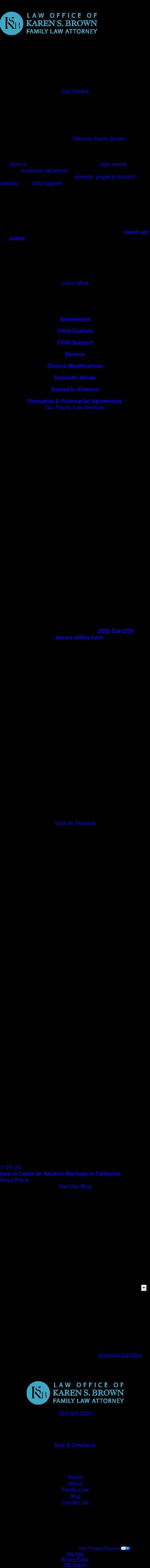 Law Office of Karen S. Brown, CFLS - Los Angeles CA Lawyers