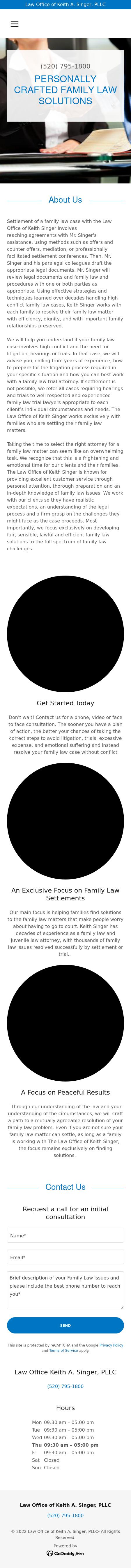 Law Office of Keith A Singer PLLC - Tucson AZ Lawyers