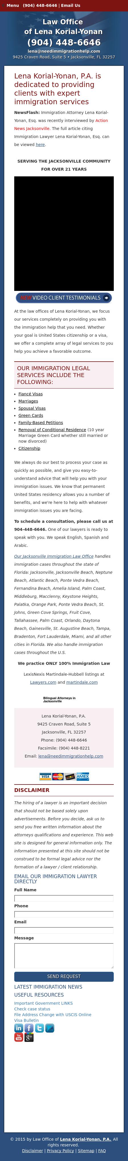 Law Office of Lena Korial-Yonan, P.A. - Jacksonville FL Lawyers