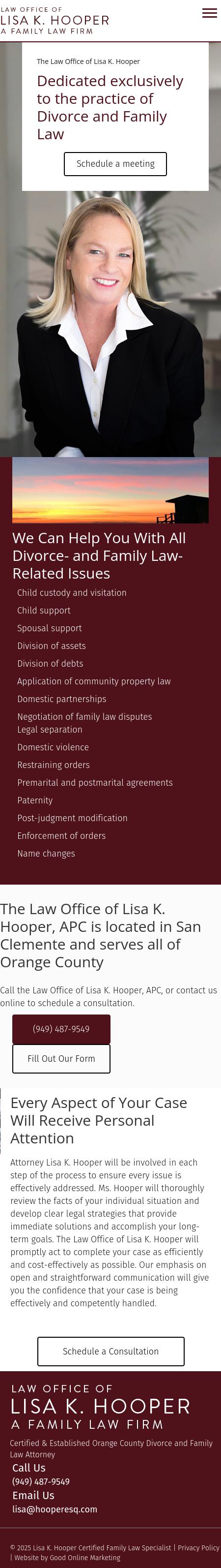 Law Office of Lisa K. Hooper, APLC - San Clemente CA Lawyers