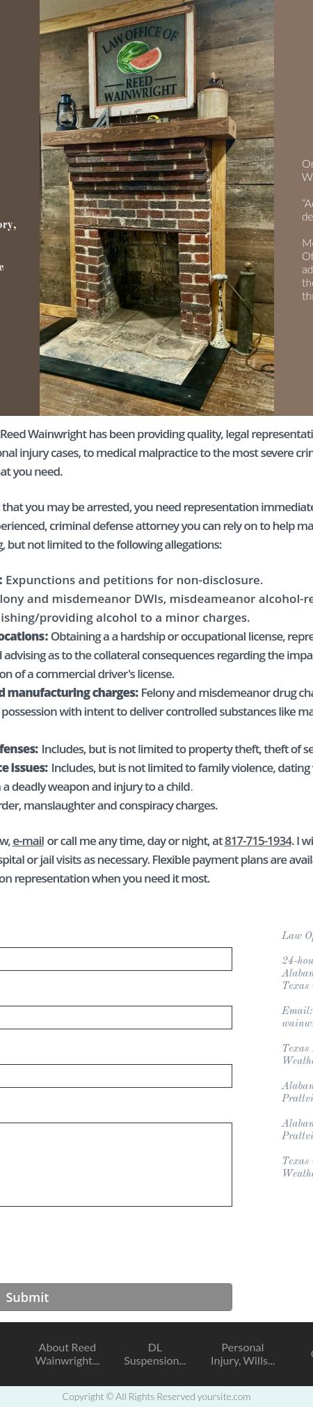 Law Office of Reed Wainwright - Weatherford TX Lawyers