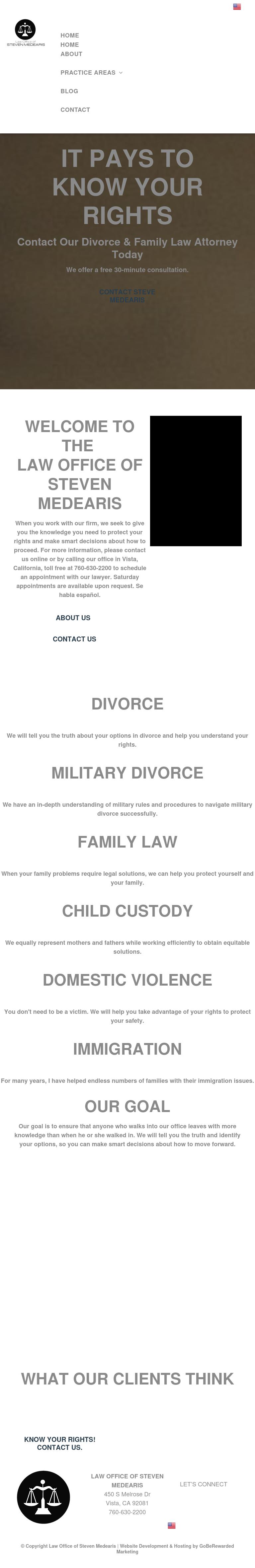 Law Office of Steven Medearis - Vista CA Lawyers