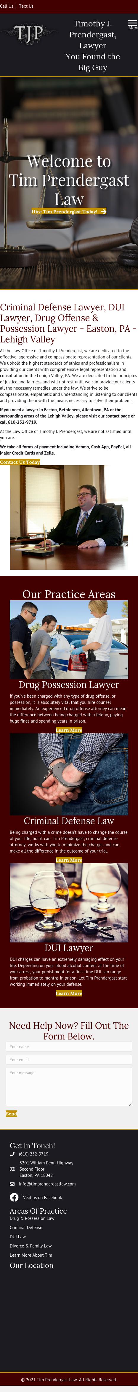 Law Office of Timothy J. Prendergast - Easton PA Lawyers