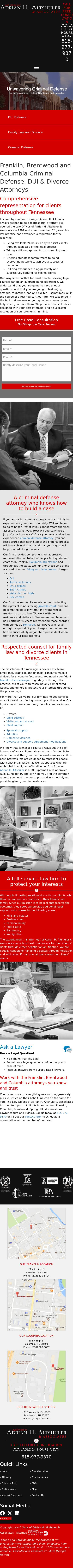 Law Offices of Adrian H. Altshuler & Associates - Franklin TN Lawyers