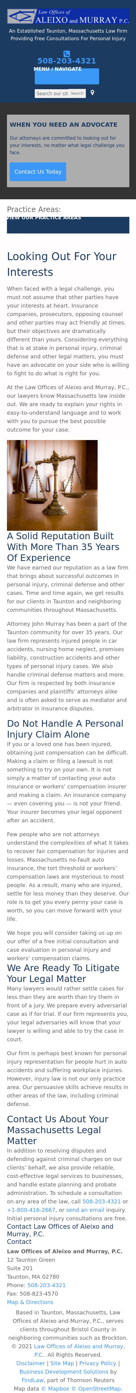 Law Offices of Aleixo and Murray, P.C. - Taunton MA Lawyers