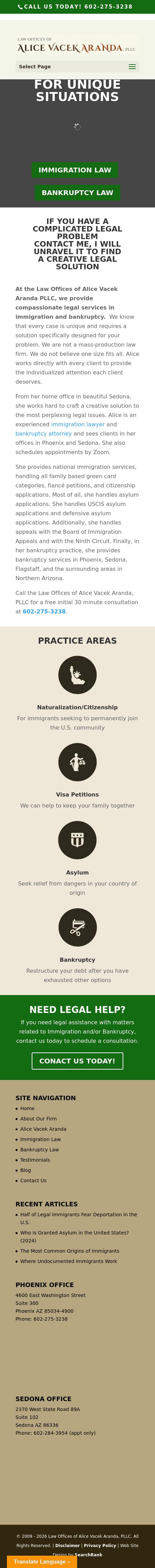 Law Offices of Alice Vacek Aranda, PLLC - Cottonwood  AZ Lawyers