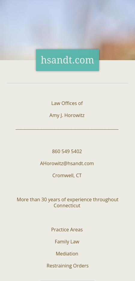 Law Offices of Amy J. Horowitz - Hartford CT Lawyers
