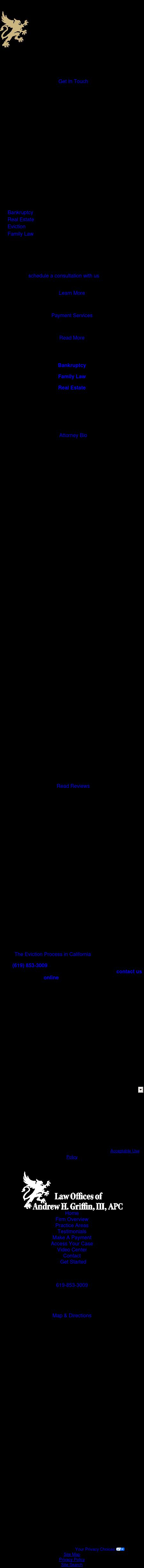 Law Offices of Andrew H. Griffin III - El Cajon CA Lawyers