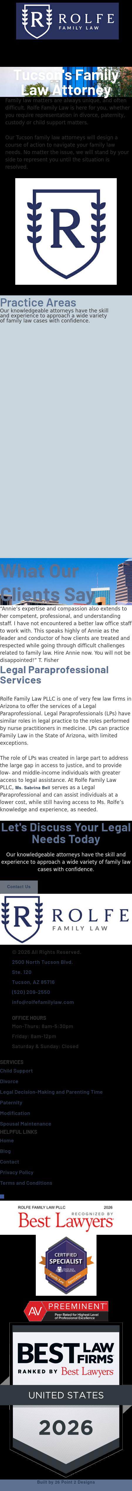 Law Offices of Annie M. Rolfe - Tucson AZ Lawyers